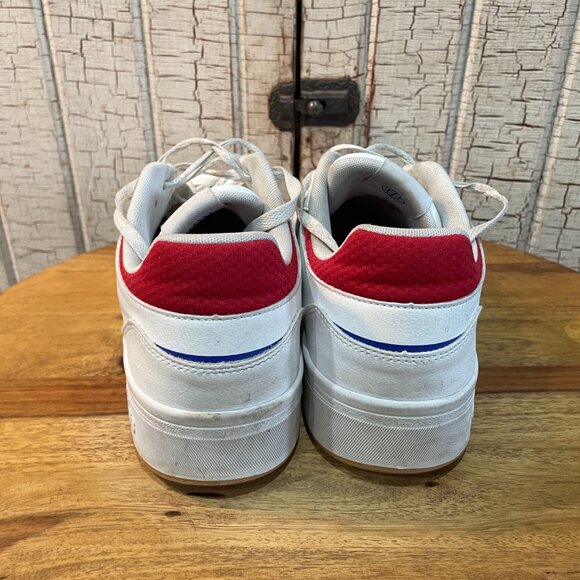 adidas mens 13 COURTBEAT White/Black/Better Scarlet sneakers - Picture 4 of 6